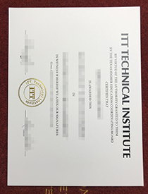 Buy Fake ITT Technical Institute (ITT Tech) Diploma