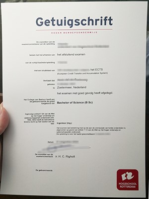 Purchase a fake Hogeschool Rotterdam BSc degree in 