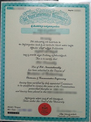 Order a fake Sri Venkateswara University degree for