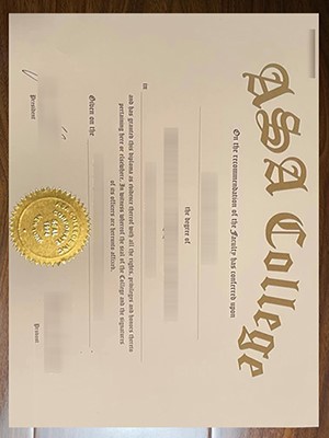 Obtain a fake ASA College degree for a better job.