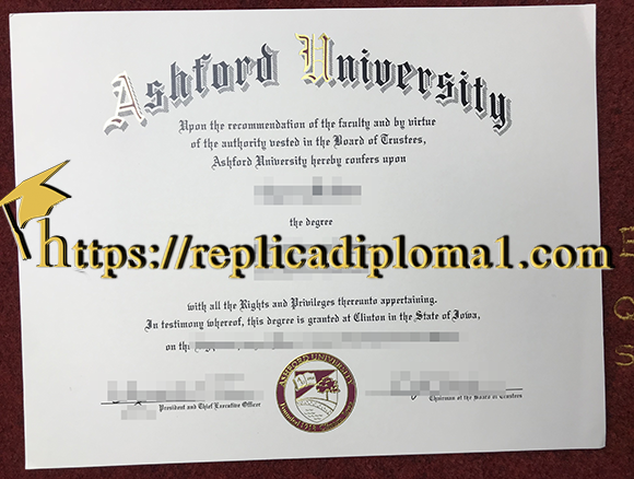 Ashford University diploma