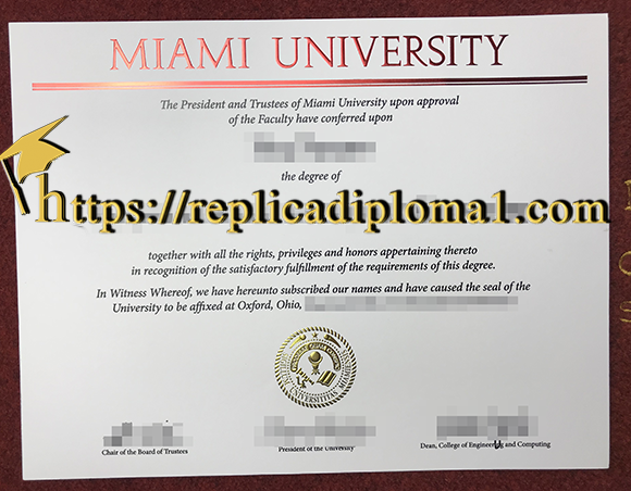 miami university diploma